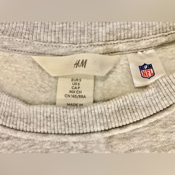 H&M x NFL Jacksonville Jaguar Florida Gray Graphic Sweatshirt in Small - Picture 4 of 4